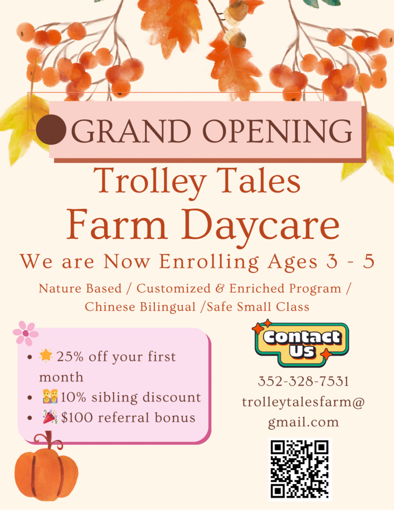 Orange Illustrated Fall Festival Invitation Flyer